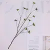 Simulación Planta Verde Hoja Mori Simple Suave Pony Hojas Borrachas Ramas Secas Caballo Madera Borracha Decoración del Hogar Floricultura Campana