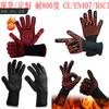 Comercio exterior aramida 500/800 grados horno de barbacoa alta temperatura guantes aislamiento térmico a prueba de fuego Horno de microondas punto de barbacoa al por mayor