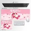 Mouse Pad de Urso Morango Desenho Animado Anime Mat Grande Matéria-Prima de Alta Qualidade Mouse Pad Tapete para Mesa de Computador