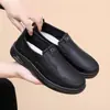 Zapatos de Tela Nuevos y Viejos de Pekín para Hombre Otoño 2026, Zapatos Casuales tipo Papá, Suela Suave Antideslizante, Piel Sintética, Zapatos de Trabajo para Personas de Mediana Edad y Mayores