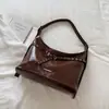 Bolso de Axila de Nicho de Moda 2026 Principios de Otoño Nuevo Bolso Tote de Moda Retro Color Sólido Gran Capacidad Bolso de Motociclista