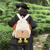 Mochila Escolar Criativa em Formato de Filhote Transfronteiriça, Mochila Feminina Tendência Novo Estilo Coreano de Aparência Sofisticada, Mochila de Desenho Animado de Grande Capacidade