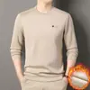 Transmissão Ao Vivo Popular Moletom Masculino de Veludo Inverno Novo Alta Qualidade Fashionável Amigo da Pele e Confortável Camiseta Masculina de Manga Longa para Homens