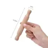 Herramientas de Madera para Hornear Mini Rodillo para Niños Sin Pintar Tamaño Pequeño Palo para Presionar Masa Rodillo para Masa de Empanadillas Casero Rodillo