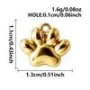 Colgantes de animales de dibujos animados de acero inoxidable 316, chapados en oro, dijes 3D de ardilla, pata de gato y pata de perro, accesorios para joyería de collar DIY