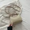 Bolsa Transversal de Ombro Único com Padrão de Lichia para Jantar Transfronteiriço 2026 Novo Estilo Bolsa Feminina Personalizada Elegante Fecho Retro Bolsa de Axila para Mulheres