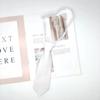 Corbata pequeña de color rosa claro, blanco y amarillo claro ultra corta para niños, hombres y mujeres, de bolsillo, para estudiantes de preescolar y primaria pueden