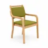 Sillas de Madera Maciza para Residencias de Ancianos Adecuadas para Instituciones de Cuidado Amigables con la Edad, Sillas de Comedor para Personas Mayores, Sillas Cómodas de Soporte Antideslizantes, Disponibles en Stock