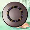 Pulsera Popular Transfronteriza Temu Shein Tk Amatista Piedra Natural Ojo de Tigre Pulsera de Venta Caliente Europea y Americana En Stock Al Por Mayor