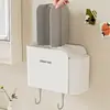 Caja de almacenamiento de pared sin taladro para cocina y baño, estante de drenaje de pared