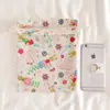 Saco com cordão japonês direto da fábrica bolsa de armazenamento de roupas bolsa de organização algodão e linho estampados bolsa de armazenamento de viagem bolso com cordão