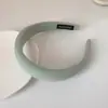Scrunchie Esponjoso de Color Sólido Verde Fresco para Primavera y Verano Diadema Alta para el Cabello Goma Elástica Alta Accesorio para el Cabello de Mujer