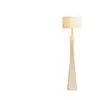 Lámpara de Pie Estilo Wabi-Sabi, Lámpara de Pie LED Sencilla para Sala de Estar, Estudio, Dormitorio, Lámpara Creativa Retro de Madera Maciza para Sala de Té Zen
