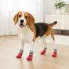 Calcetines impermeables para mascotas, botas de lluvia de silicona para perros, calcetines para gatos, zapatos y calcetines antideslizantes resistentes al desgaste, zapatos deportivos para exteriores, cálidos