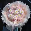 Ramo de Alas Rosa Eterna Beso de Hada Flor de Jabón Regalo Qixi para Novia Mejor Amiga Regalo de Cumpleaños