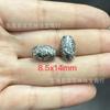 Cuentas espaciadoras antiguas de plata de Shanxi, estilo retro, cuentas de barril de plata cepillada, varios estilos, accesorios de juego literario DIY de plata Panax notoginseng