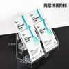 Caixa de Armazenamento de Máscara Facial Desktop Cosmético Suporte Ajustável Transparente Dormitório Estudantil Divisória Multicamadas Prateleira de Armazenamento de Grande Capacidade