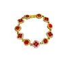 Pulsera Redonda con Hebilla de Flor Incrustada de Diamantes Estilo Coreano, Lujo Ligero, Sensación de Alta Gama, Moderna, Exquisita, Joyería Versátil para Mujeres