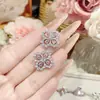 Anillo, Collar, Pendientes, Pulsera de Plata S925 Serie Rosa Diamante Suave Estilo Coreano Camelia, Joyería de Gama Alta de Nicho