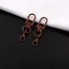 Color de pintura Hebilla de puerta en forma de U Hebilla de langosta colgante Adornos colgantes DIY Hecho a mano Casero Muñeca colgante Bolsa Llavero Colgante pequeño