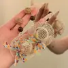 Pendientes Florales Grandes de Rafia Estilo Vacacional Junto al Mar Populares de Lujo Ligero Pendientes de Estrella de Mar Pendientes Elegantes de Nicho