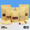 Sacos de Papel Kraft Coloridos, Sacos de Chá Espessados com Janela Transparente, Sacos Auto-Sustentáveis Auto-Selantes para Produtos Secos, Sacos de Embalagem para Alimentos Assados, Sacos de Papel