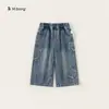 Colección de Jeans de OtoñoPantalones Casuales para Niños, Pantalones Anchos Holgados, Pantalones Largos Rectos para Niños Pequeños y Mayores