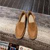 Los Nuevos Estilos de Otoño e Invierno Son Tan Cómodos de Usar~ Mocasines Planos Slip-On de Piel de Oveja con Punta Redonda y Puntiaguda Estilo Francés para Mujer