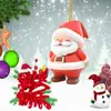 Natal de 2025 Transfronteiriço Nova Série do Papai Noel Enfeites Acrílicos Planos para Pendurar Árvore de Natal Decorações Criativas