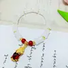 Libro Rojo Pequeño Douyin Mismo Estilo Imitación Jade Hetian Pulsera Estudiante Transmisión en Vivo Comercio Electrónico Punto Turístico Tráfico Regalo Fabricante Venta Directa