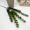 Planta Verde Enfeites de Decoração para Casa 5 Garfos Folhas de Eucalipto Plantas Verdes Simuladas Conjunto Casamento Floresta Galhos Longos Buquê Simulado