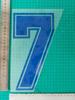 Marco Azul Talla Adulto B Número de Jersey Letra Número de Jersey Transferencia Térmica Pegatina de Transferencia Térmica Jersey Suministros para Jersey