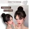 Anel de cabelo artificial feminino Marubeni Head Fluffy Natural Flower Bub Lazy Hair Internet Red Hair Bag Headdress High Grade Hair Ring