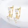 Pendientes de Plata de Ley 925 con Forma de Corazón, Diamante y Circonita en Forma de U, Lujo Ligero, Sensación de Alta Gama, Joyería para Orejas, Diseño de Nicho, Moderno Ear Cuff para Mujer