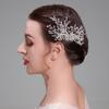 Mão-tecido strass Pérola pente estilo antigo hanfu acessórios para o cabelo foto do casamento nupcial cocar vestido passarela pente de cabelo