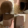 Zapatos de Algodón Cálidos Retro que Aumentan la Altura 8cm para Mujer, Botas de Nieve Birkenstock Forradas de Felpa, Mocasines de Suela Gruesa para Invierno 2026, Estilo Slip-On