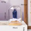 Columna de Cristal Natural Transfronteriza Flor Eterna Botella de los Deseos Piedra Cruda de Cristal Micro Paisaje Botella de Muestra Mineral Decoración de Escritorio Adorno