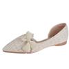 Mocasines Planos para Mujer, Casuales y Elegantes, Versátiles, Estilo Suave para la Noche, Moño, Zapatos de un Solo Color Estilo Chanel, Zapatos para Dama de Honor
