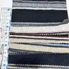 Tejido de mezcla de lana a rayas para sudaderas de punto de otoño e invierno, vestidos de mujer, pantalones de pierna ancha y conjuntos de ropa