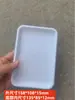 Mini Bandeja Plástica Baja Rectangular Cuadrada Plato Plato Bajo Pequeño Bandeja para Piezas Industriales Caja de Almacenamiento para Piezas Bandeja para Materiales Paleta