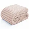 Sofá Cama de Moda Manta Rayada Suave Pelusa Decoración de Dormitorio de Verano Tamaño Grande Múltiples Colores Disponibles Manta de Viaje para Aire Acondicionado