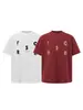 Camiseta Informal Holgada de Verano Nueva Colección Nanxia con Diseño de Estampado de Letras Americanas, Cuello Redondo y Mangas Cortas, Estilo Retro para Hombre