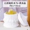 Caja de aromaterapia de yeso de cristal natural, piedra difusora sin llama, yeso para colorear DIY, adorno de piedra de cristal pintado