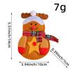 Decoraciones navideñas decoración de mesa juego de cuchillo y tenedor de Papá Noel juego de vajilla para el hogar cuchillo de muñeco de nieve navideño no tejido