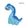 Pegatinas de tela bordadas con diseño de dinosaurio pequeño de dibujos animados, accesorios de ropa para niños, parche con adhesivo que se puede planchar, bordado por computadora