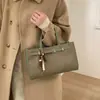 Bolso de Mano Cuadrado Pequeño Simple Estilo Coreano al por Mayor para Mujer, Bolso de Hombro con Bloques de Color Nuevo Invierno 2025, Bolso Cruzado para Viajar