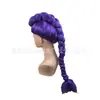Peluca de cosplay para el grupo Skpop Witch Hunter, Mira, cabello largo y liso rojo rosa, Zoe trenzas negras, Lumi trenzas moradas, nuevo