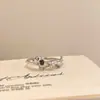 Anillo con forma de animal de cachorro lindo, anillo de personalidad de moda para mujer, diseño pequeño, viento frío, anillo para dedo con comida