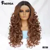 Envío Directo del Fabricante Transfronterizo En Stock Peluca Sintética Larga Rizada Gruesa Estilo Celebridad para Mujer de 24 pulgadas Set sin Pegamento