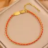 Pulseira de Aço Titânio Estilo Coreano Pulseira Elegante de Cintura Fina para Mulheres Luxo Leve High-End Versátil Pulseira de Aço Inoxidável Cravejada com Diamantes Joias